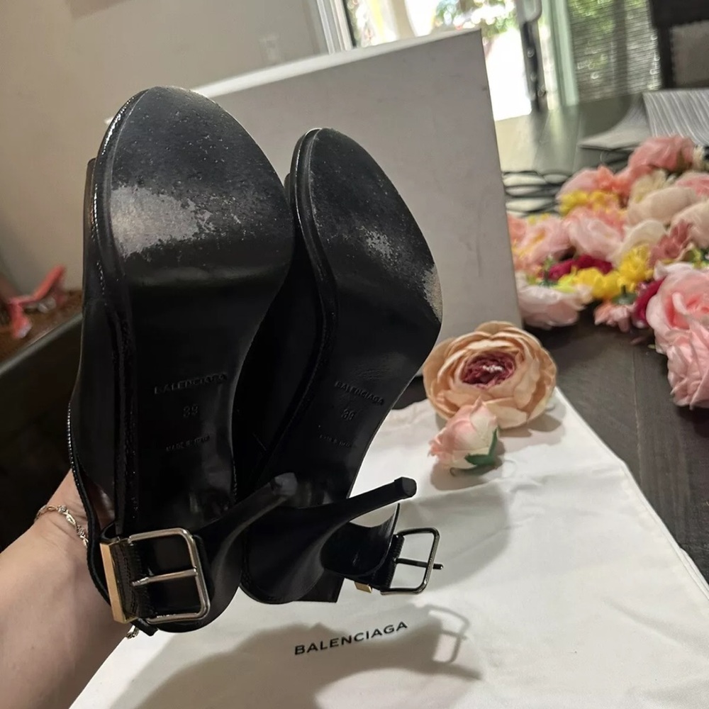 Balenciaga Women's Black Heeled Sandals - Picture 4 of 4